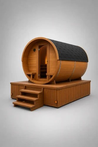 Beheizter Lagerraum auf Anhänger 250 cm mit Premium-Holzverkleidung – Sonderanfertigung direkt vom Hersteller SpaDucha