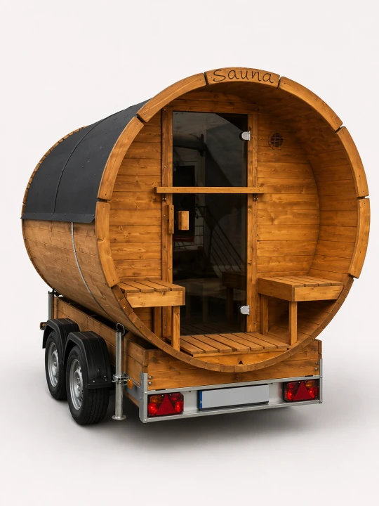 Beheizter Lagerraum 250 cm – Vorderansicht mit Premium-Holzverkleidung